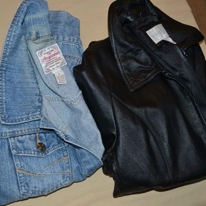 Bundle Denim and Leather Jackets